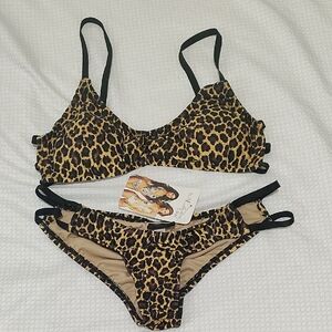 Leopard Print Bikini Set